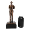 Medical Professional Physician Female Nurse Doctor Bronzed Resin Statue W/