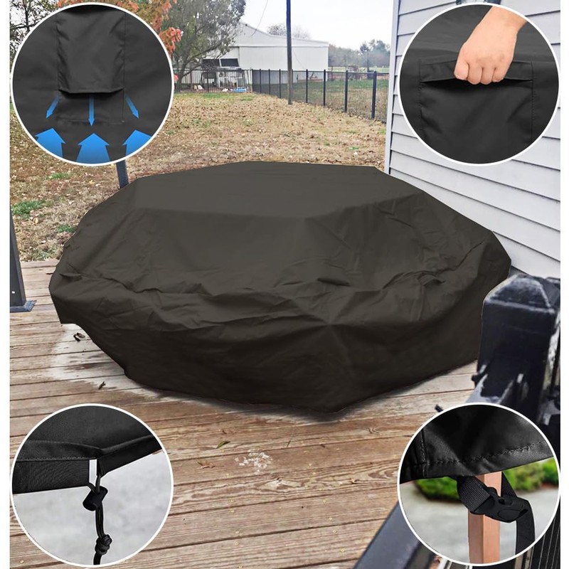 Octagon Picnic Table Cover for 6/8 seat Octagonal Waterproof Outdoor