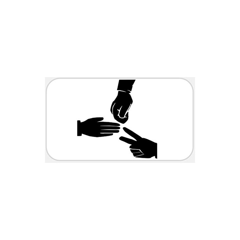 Rocks Paper Scissors - 50 Stickers Pack 2.25 x 1.25