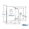 SeaLux Stainless Steel Illuminated LED Drink Holder Blue or Red