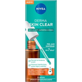 EL MEJOR serum nivea Derma Skin Clear Anti-Imperfecciones 30ml Ácido Hialurónico, Pro-Vitamina B5 y Niacinamida