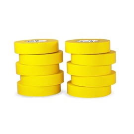 T.R.U. EL-766AW Yellow General Purpose Electrical Tape 3/4" (W) x 66' (L) UL/CSA listed core. Utility Vinyl Synthetic Rubber Electrical Tape (10 Pack) - Suitable for Use At No More Than 600V and 80 C.