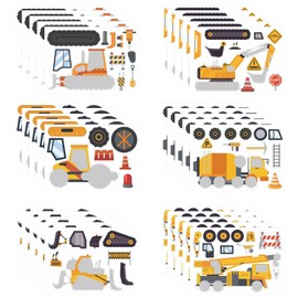 EPCDBBRT 30 Pieces Of Construction Vehicle Puzzle Stickers, Children’S Stickers, Cartoon Sticker Set, Creative Diy Stickers, Children’S Sticker Toys