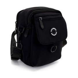 COOWONE Dog Treat Pouch Waterproof Dog Walking Bag with Poop Bag Holder, Multiple Pockets Messenger Bag, Adjustable Thicken Shoulder Belt Bilayer Crossbody Bag for Puppy Training Hiking