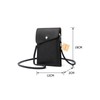 SURCHAR Women's Smartphone Pouch, Diagonal Cute, Pochette, Portable Pouch, Shoulder