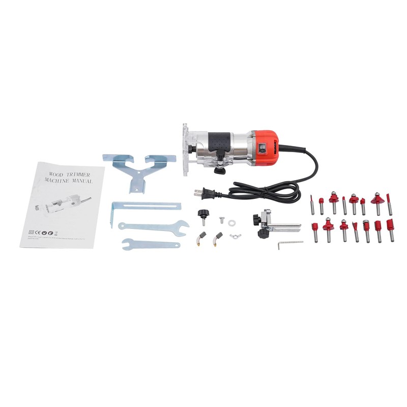 CNCEST Compact Router, 6 Variable Speeds Wood Trimmer,Compact Router for