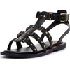 Vince Camuto Women's Claira Flat Sandal, Black, 6