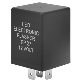 EP27 5-Pin Waterproof LED Flasher Flash Relay LED Turn Indicator Flasher Relay 12V for Turn Light Hyper Flash Fix