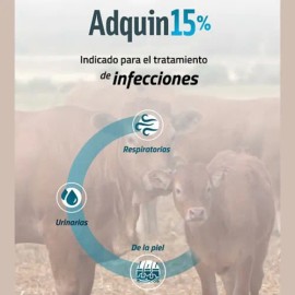 Adquin 15% Antibiotico 250ml Bovino Ovicaprino
