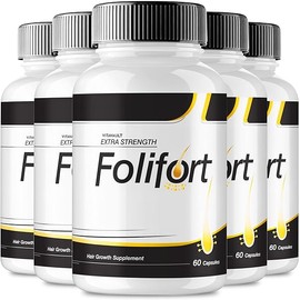 (5 Pack) Folifort Extra Strength Hair Growth Supplement, 300 Capsules - Advanced Hair Loss Support for Fuller, Thicker Hair