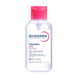 BIODERMA, Agua Micelar, Sensibio H2O Pump, Desmaquillante para Piel Sensible, Calma y Reduce la Irritación, 500 ml