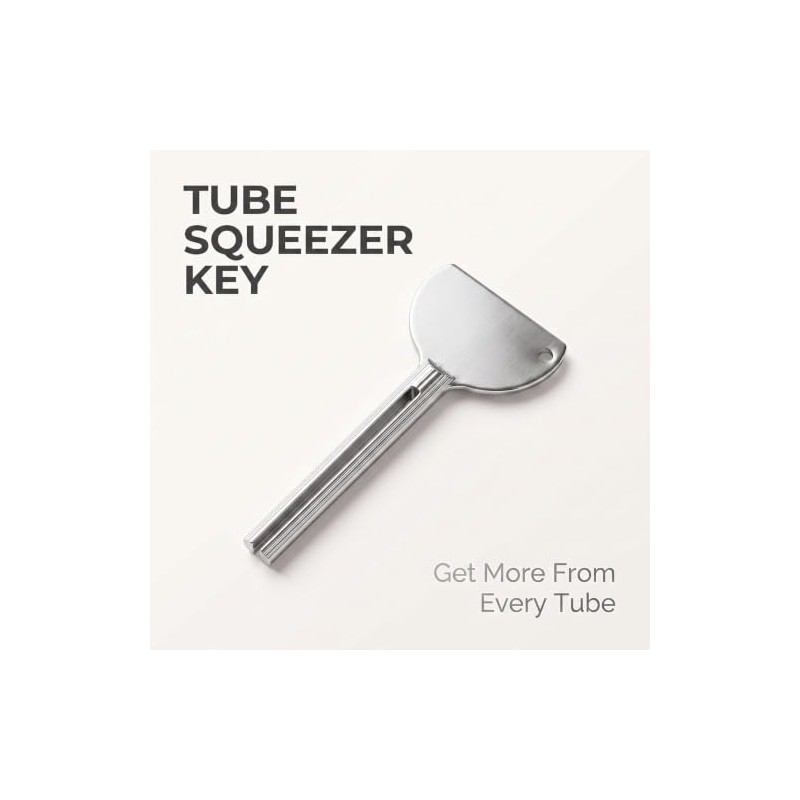 3Pcs Silver Stainless Steels Metal Tube Squeezer Keys Salon Toothpaste