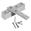 Dekton 8-Piece Flat Connector Set-Durable Metal Connectors| Ideal for Wood,