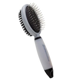 Double Sided Pet Grooming Salon Brush - 2 in 1 Pin & Bristle Soft Brush - For Dogs, Puppies and Cats with Long or Short Hair