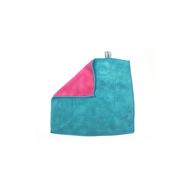 Kochblume Microfibre Cloth 30 x 30 cm Turquoise / Pink