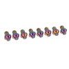 RISK 8Pcs Mountain Bike Pedal Bolts Titanium Alloy Anti Slip