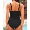 Tempt Me Womens Black One Piece Swimsuit - Tummy Control