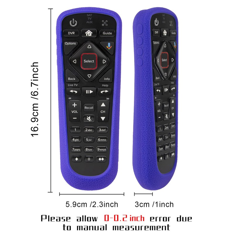 Dish Network Silicone Remote Case for Hopper, Shockproof Washable Skin-Friendly