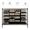 Simplify Shoe Cubby, 16 Compartment, Grey (23200-GREY)