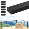 PLANTOP 6'6'' Stainless Steel Rectangular Handrail, Cuttable Cable Railing Handrails