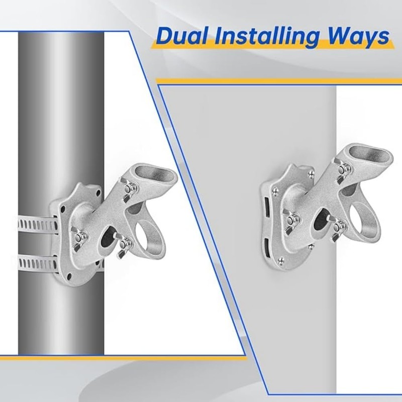 Flag Pole Holder, Outside House Flag Pole Bracket, Heavy Duty