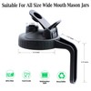 Wide Mouth Mason Jar Lids With Pour Spout And Handle