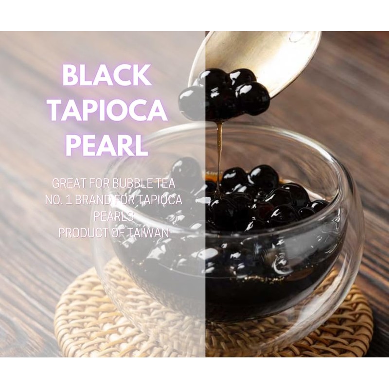 Black Tapioca Pearls, Black Starch Balls, Tapioca Balls by Yi-Feng,boba,