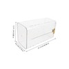 Ciieeo Bathroom Tissue Box Wall-Mounted Storage Holder Tissue Dispenser for