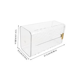 Ciieeo Bathroom Tissue Box Wall-Mounted Storage Holder Tissue Dispenser for Bathroom Kitchen Bedroom Compact Pet Material Simple Design