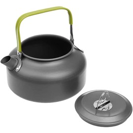 DUBENS Camping Kettle Teapot Coffee Pot Portable Aluminium 0.8 L Kettle Tea Kettle Whistling Kettle for Outdoor Picnic Hiking