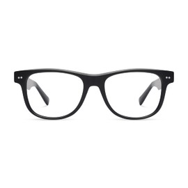 LOOK OPTIC Sullivan Reader - Stylish Unisex Ultra-lightweight Reading Glasses with Scratch-Resistant, Prescription-Quality (Full Magnification - Not Progressives) (1.00, Black)