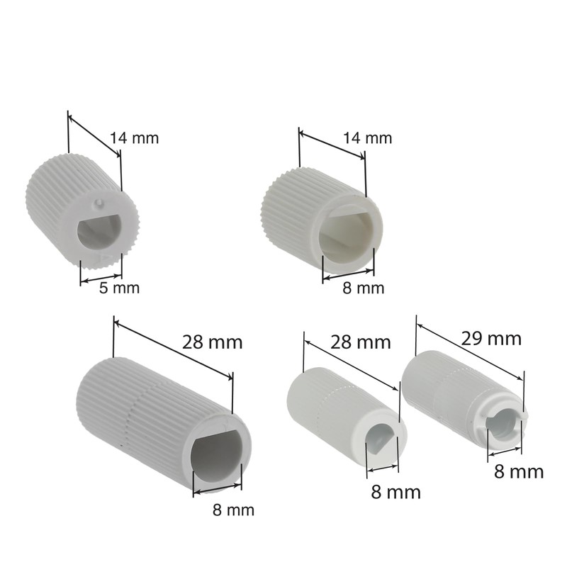 First4spares Universal White Knobs for All Ovens, Cookers and Hobs