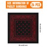 KUTTOR 24 Pcs Bandanas Paisley Bulk Polyester Bandanas Cowboy Print