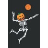 Skeleton Volleyball Halloween Pumpkin: Daily Planner Notepads - To Do