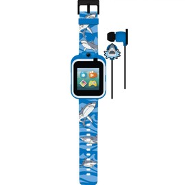 iTech Junior Boys Earbuds & Smartwatch Set - Shark Print