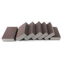 Jersvimc 100 Grit Medium Sanding Block - 12Pcs, Wet Dry Sanding Sponge Foam Sandpaper Block Washable & Reusable Sandpaper Sponge for Drywall Wood Plastic Metal Furniture