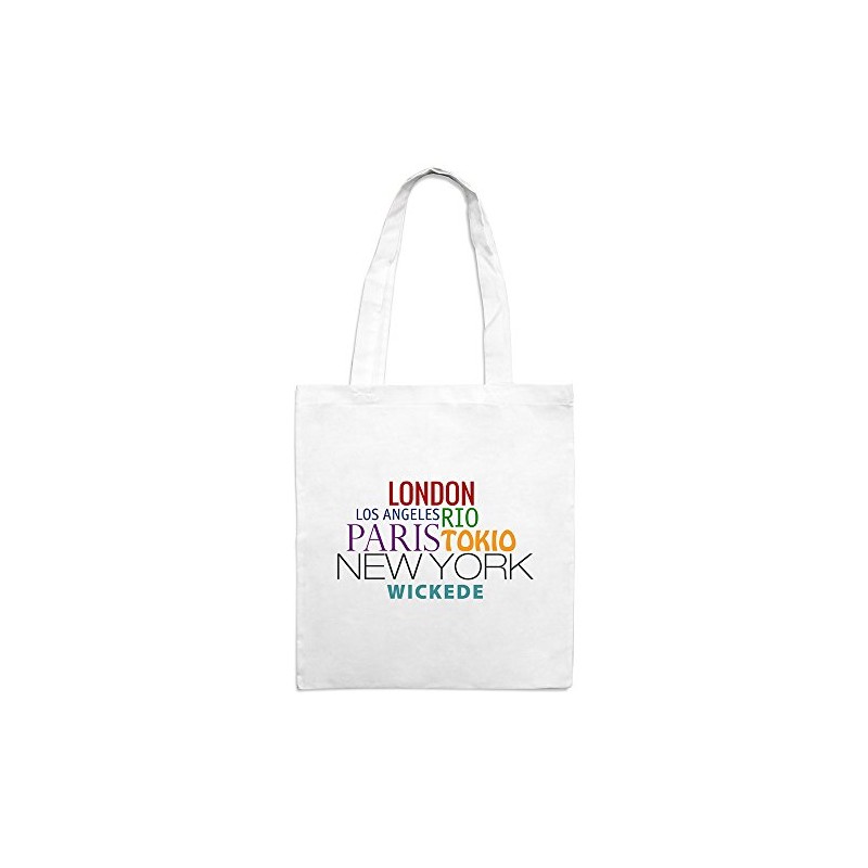Jute Bag with City Name Wickede - Famous Cities in
