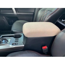 Auto Console Covers- Fits The Toyota 4Runner 2015-2023 Center Console Armrest Cover Fleece - Tan