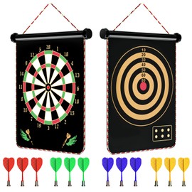 Magnetic Dart Board Games for Kids with 12 Darts Outdoor Toys for Boys Age 8-13 Cool Stuff for Boys Gifts Ideas for Teenage Boys Girls Age 8 9 10 11 12 13 14 15 16 Game Room Decor