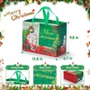 Christmas Gift Bags 36 Pack - Non-Woven Reusable Holiday Gift