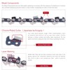 KAKEI (2 Pack) Chainsaw Chain 10" - 3/8" LP, 043"