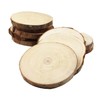 Fuhaieec 10pcs 4-4.7" (Thickness:0.42") Unfinished Natural Wood Circles with Tree