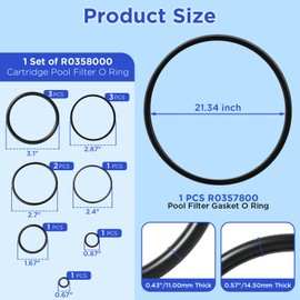 R0357800 R0358000 O-Ring Kit for Jandy Zodiac Filter, 1 Set
