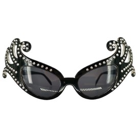 Pohotobooth Props Ltd Black Fancy Dame Edna Style Novelty Sunglasses