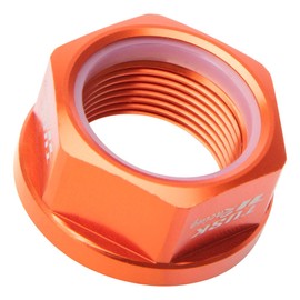Tusk Nyloc Axle Nut M25 X 1.50 Orange For KTM 690 Supermoto R 2008-2009