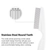 Stainless Steel Rounded Teeth Grooming Comb for Small Pets -