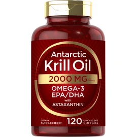 Antarctic Krill Oil 2000 mg 120 Softgels | Omega-3 EPA, DHA, with Astaxanthin