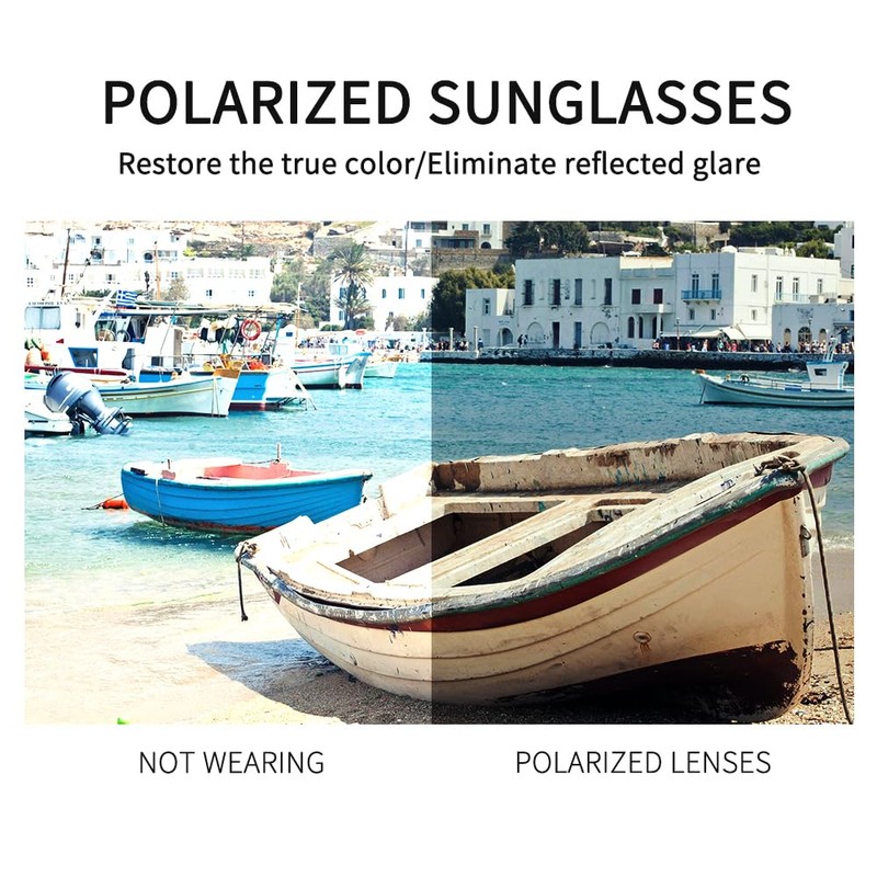 HGDGears Sports Polarized Sunglasses for Men UV400 Protection Sun Glasses