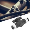 Hand Valve Pneumatic Quick Connector 2-Way Valve Fitting Adapter BUC