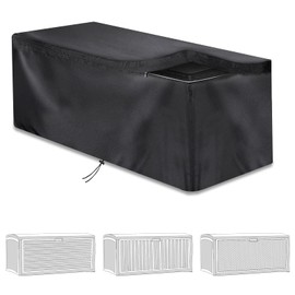 Cover for storage boxes, garden box cover, cushion box cover, protective cover, rip-stop and weather-resistant, 420D Oxford cloth locker protective cover (132 x 71 x 67 cm)